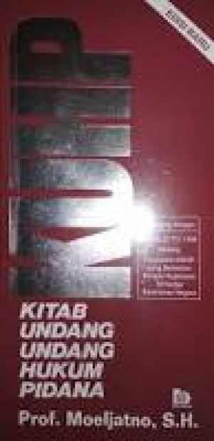 KUHP=Kitab Undang-undang Hukum Pidana