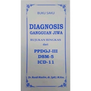 Buku saku Diagnosis Gangguan Jiwa Rujukan Ringkas dari PPDGJ-III DSM-5 ICD-11