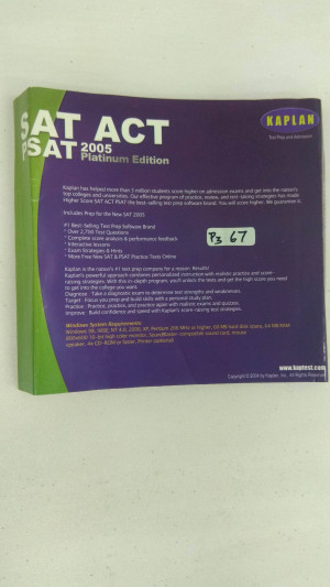 SAT ACT PSAT 2005, Platinum Edition , CD 1