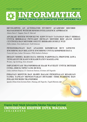 INFORMATIKA: Jurnal Teknologi Komputer dan Informatika
