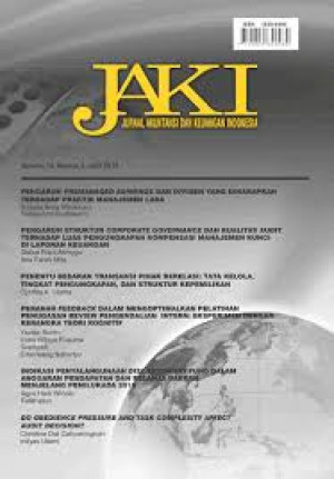 Image of JAKI: Jurnal Akuntansi dan Keuangan Indonesia