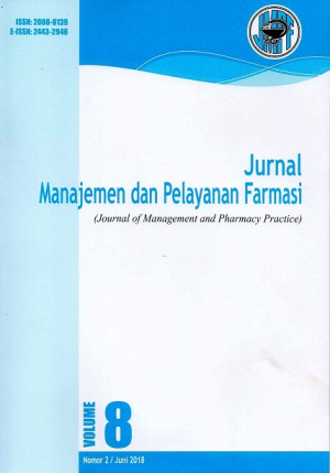 Image of Jurnal Manajemen dan Pelayanan Farmasi (Journal of Management and Pharmacy Practice), Terakreditasi