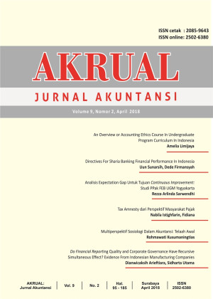 Akrual: Jurnal Akuntansi
