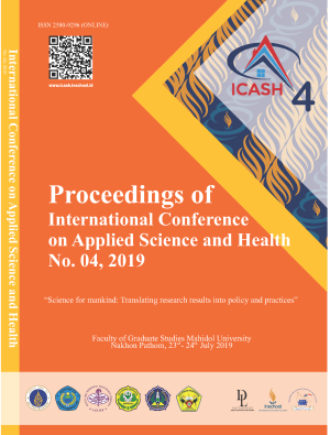 International conference on applied science and health no 04 2019: Science For Mankind Translating Research Results Into Policy And Practices