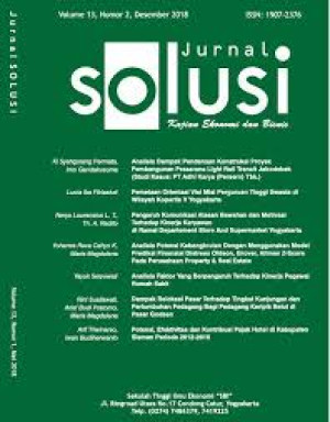 Jurnal Solusi Kajian Ekonomika dan Bisnis
